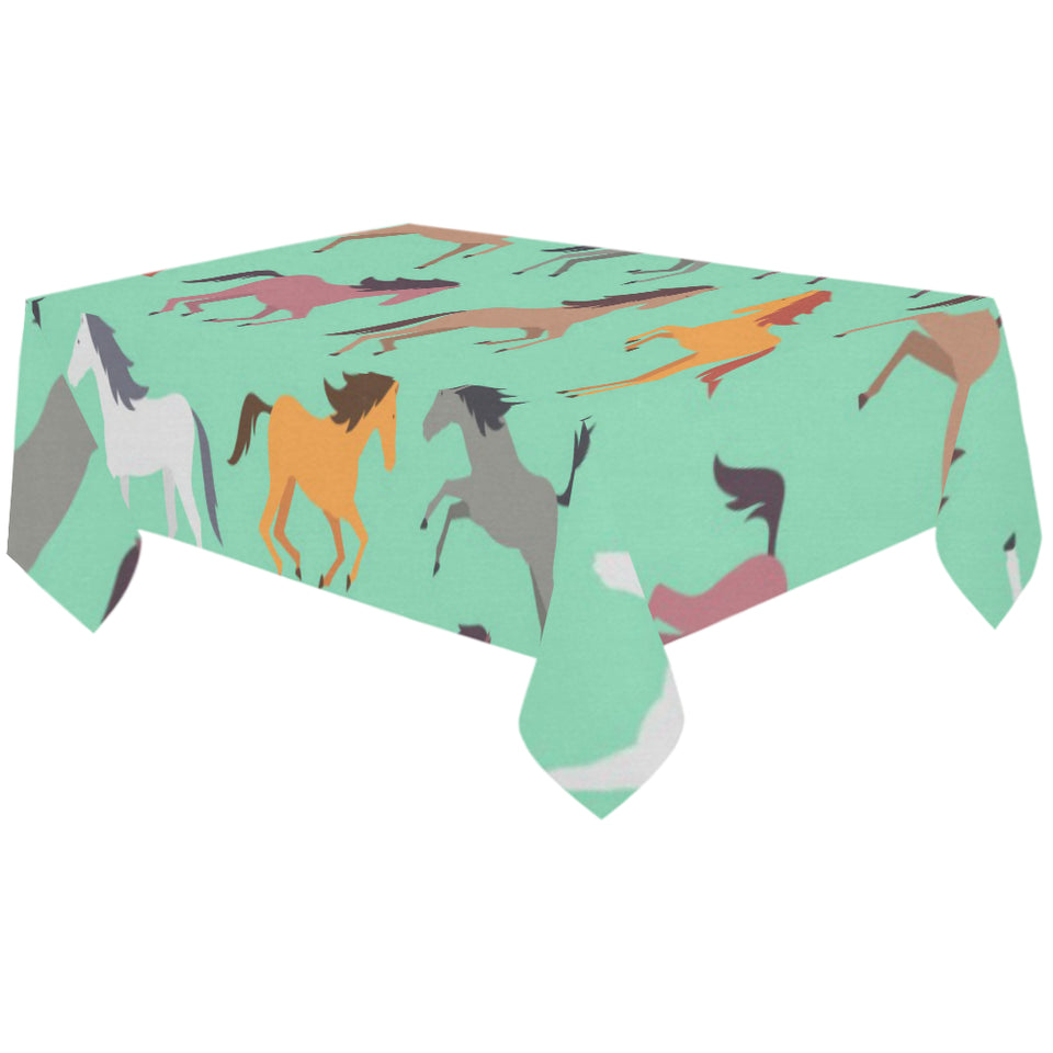 Colorful horses pattern Tablecloth