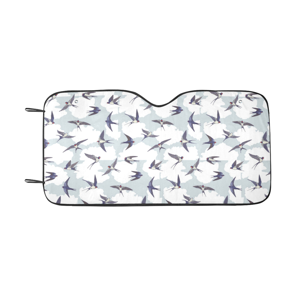 Swallow Pattern Print Design 05 Car Sun Shade