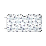 Swallow Pattern Print Design 05 Car Sun Shade