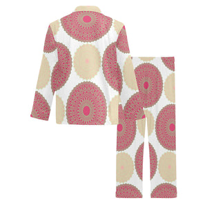 Circle indian pattern Men's Long Pajama Set