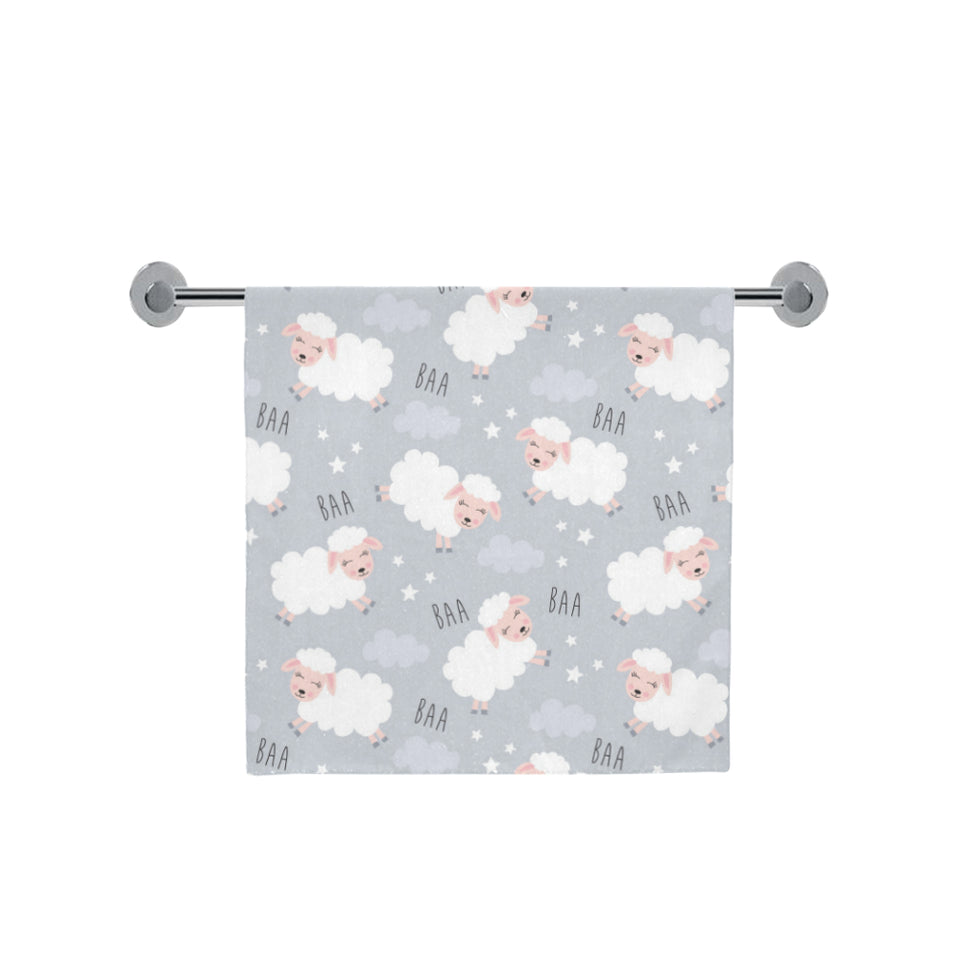 Sweet dreams sheep pattern Bath Towel