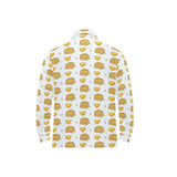 Pancake Pattern Print Design 03 Men's Long Sleeve Polo Shirt