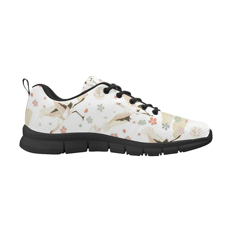 Beautiful Japanese cranes pattern Men's Sneaker Shoes