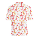 Giraffe Pattern Print Design 03 Men's All Over Print Polo Shirt
