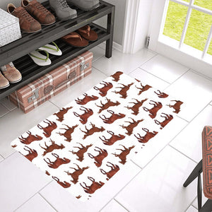 Horses running pattern background Doormat