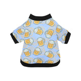 Beer pattern All Over Print Pet Dog Round Neck Fuzzy Shirt