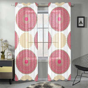Circle indian pattern Gauze Curtain