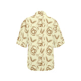 Windmill Wheat pattern Women's All Over Print Hawaiian Shirt