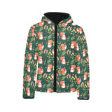 Squirrel Pattern Print Design 03 Kids' Boys' Girls' Padded Hooded Jacket