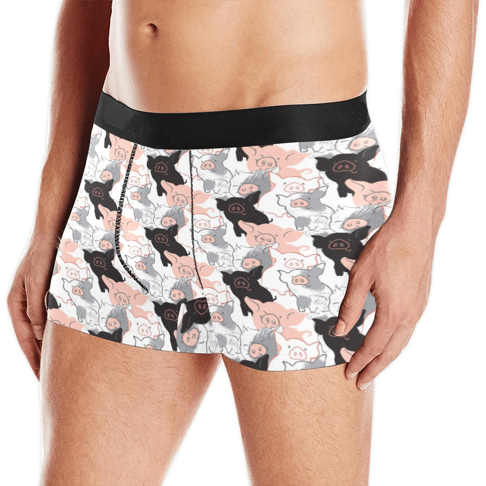 Pig Pattern Print Design 05 Men's All Over Print Boxer Briefs Men's Underwear
