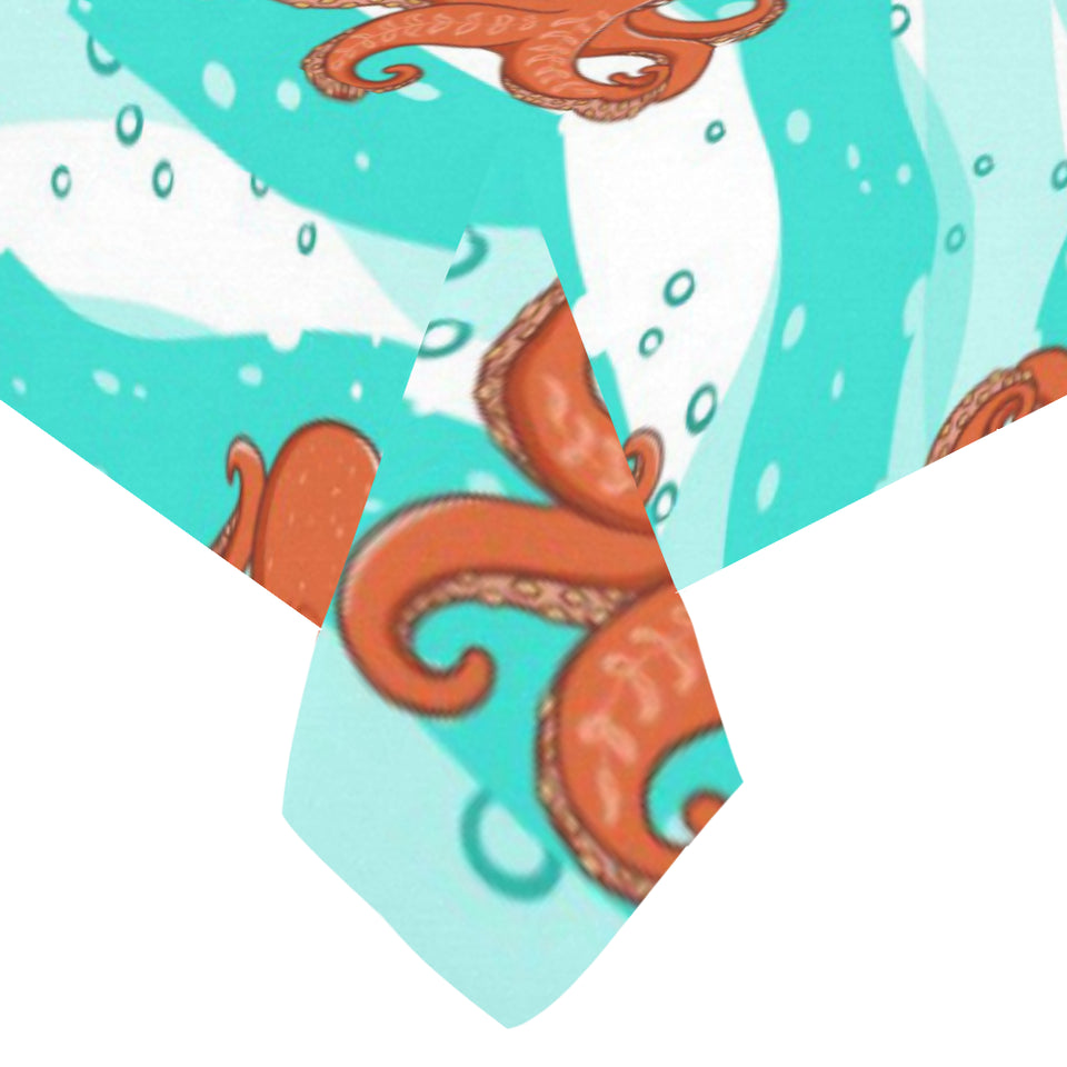 Octopuses sea wave background Tablecloth