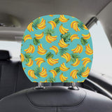 Banana Palm Leaves pattern background Car Headrest Cover
