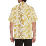 Gold grape pattern Men's All Over Print Hawaiian Shirt