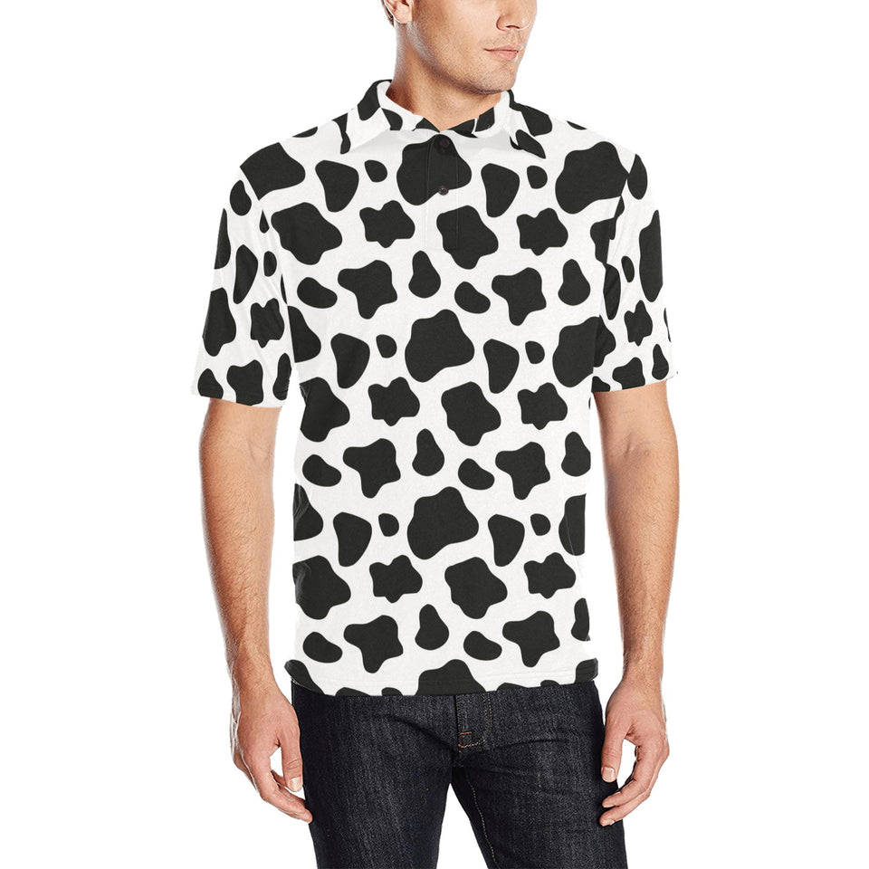 Cow skin pattern Men's All Over Print Polo Shirt