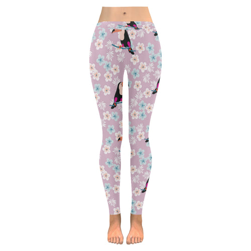 Beautiful toucan flower leaves Women's Legging Fulfilled In US