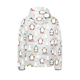 Cute Penguin christmas pattern Kids' Boys' Girls' Padded Hooded Jacket