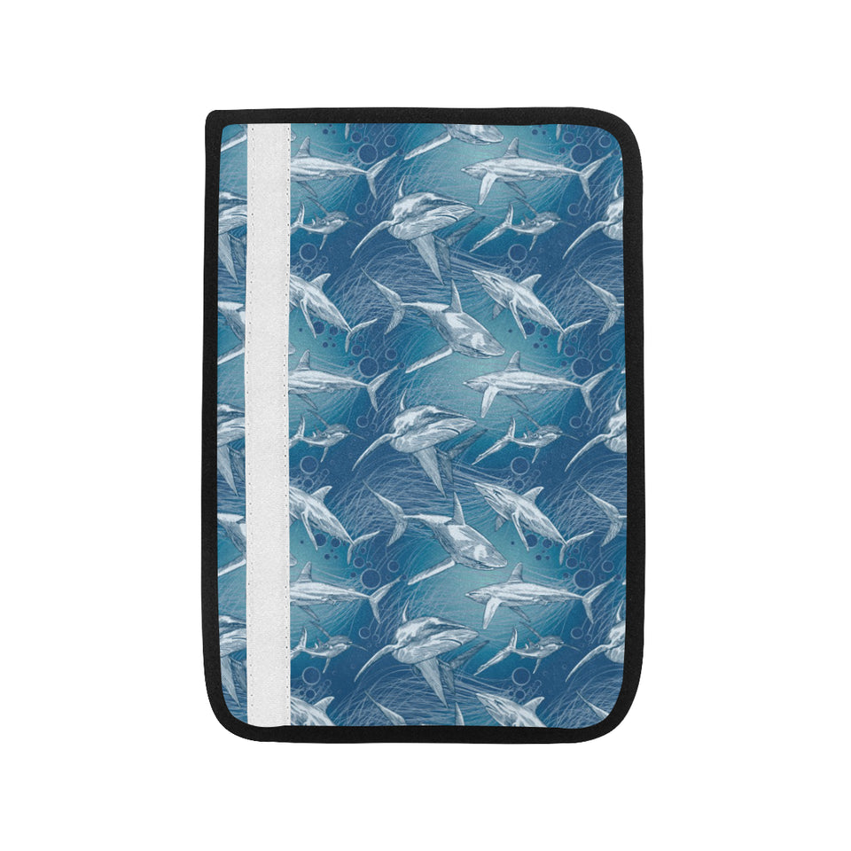 Shark hand drawn Car Seat Belt Cover