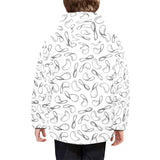 Potato Chips Pattern Print Design 04 Kids' Boys' Girls' Padded Hooded Jacket