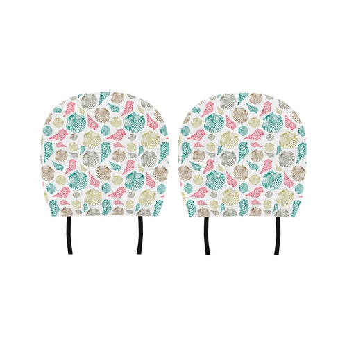 Colorful shell pattern Car Headrest Cover