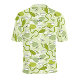 Cute frog dragonfly pattern Men's All Over Print Polo Shirt