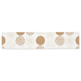 Gold Texture mushroom pattern Table Runner