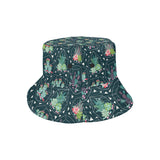 Cactus glass terrarium pattern Unisex Bucket Hat