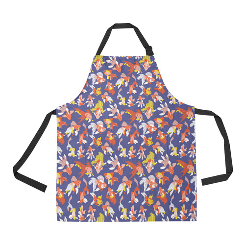 Goldfish Pattern Print Design 04 All Over Print Adjustable Apron