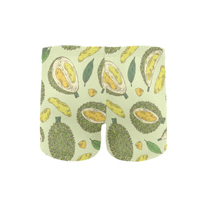 Durian leaves pattern background Men's Swimming Trunks