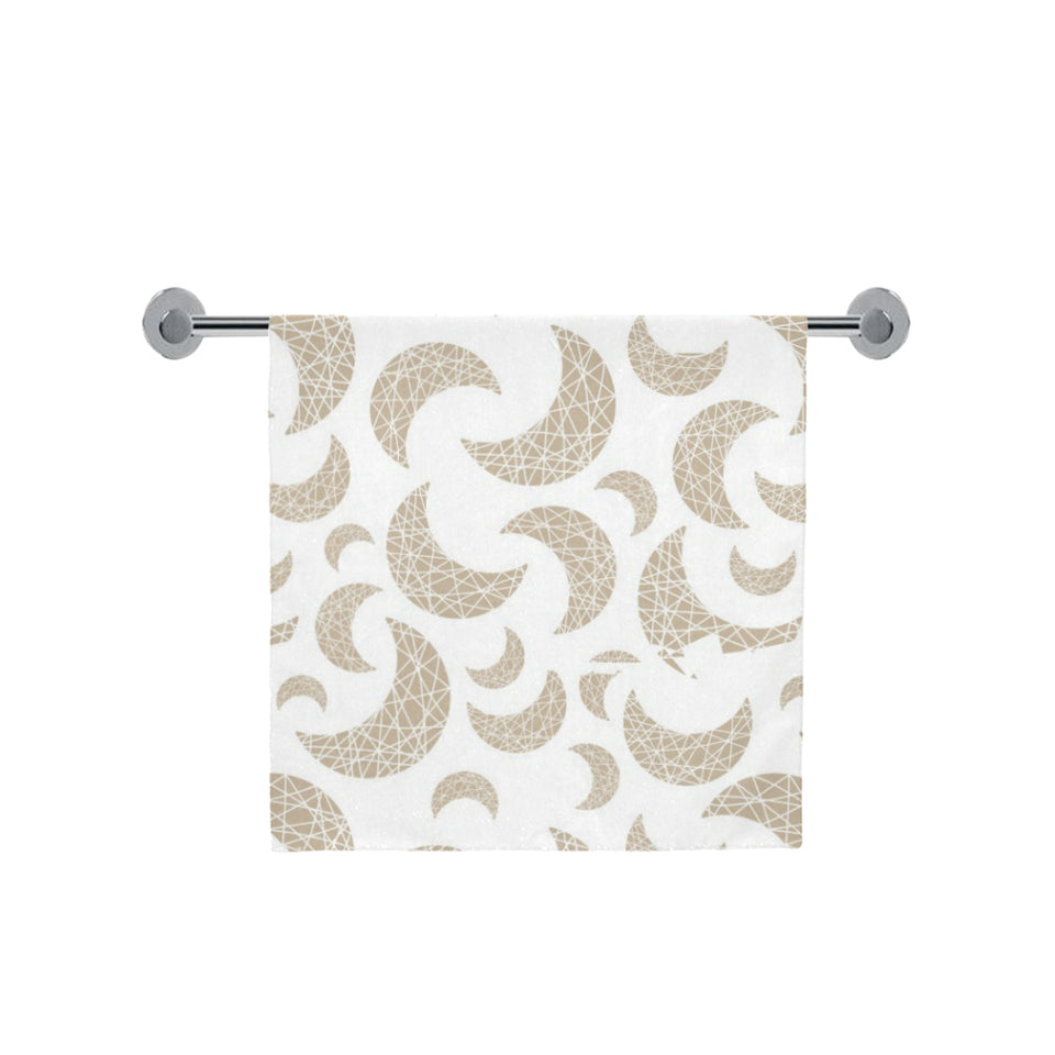 Cool gold moon abstract pattern Bath Towel