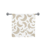 Cool gold moon abstract pattern Bath Towel