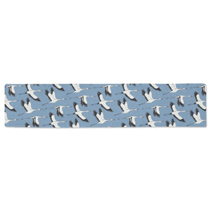 Seagull Pattern Print Design 04 Table Runner