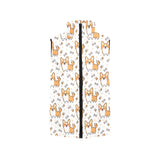 Cute corgi heart star bone pattern Women's Padded Vest