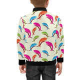 Colorful Chameleon lizard pattern Kids' Boys' Girls' Bomber Jacket