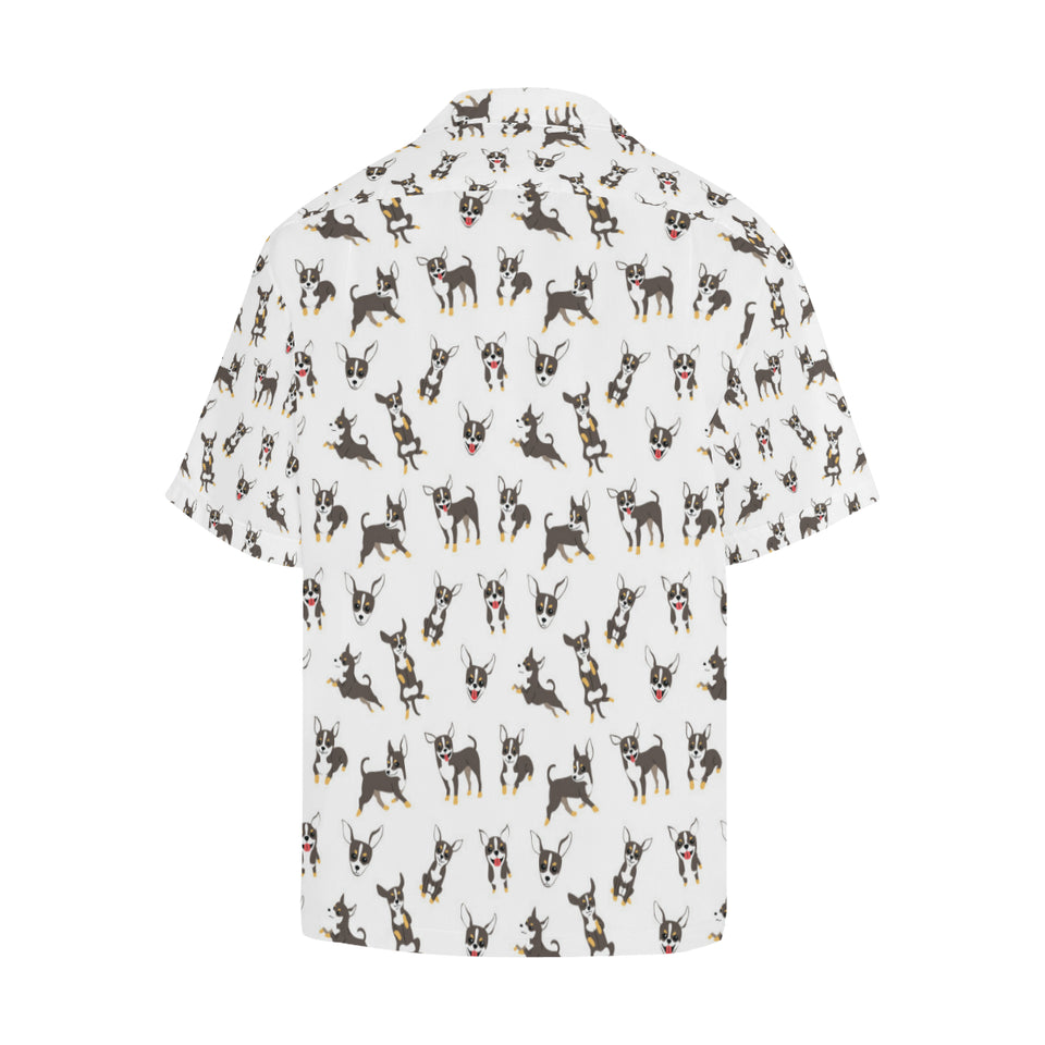 Chihuahua dog pattern Men's All Over Print Hawaiian Shirt