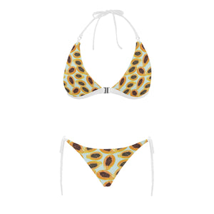 Watercolor papaya pattern Sexy Bikinis Two-Piece Swimsuits