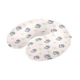 cute raccoons leaves pattern U-Shaped Travel Neck Pillow