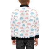 Cute rainbow clound pattern Kids' Boys' Girls' Bomber Jacket