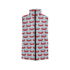 Sausage Pattern Print Design 02 Men's Padded Vest