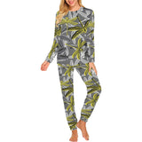 Hand drawn dragonfly pattern Women's All Over Print Pajama Set