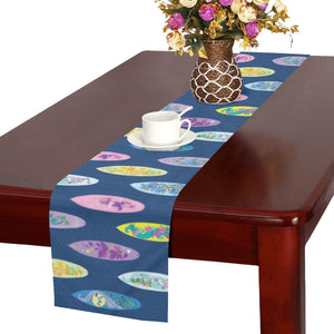 Surfboard Pattern Print Design 03 Table Runner