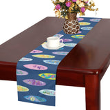 Surfboard Pattern Print Design 03 Table Runner