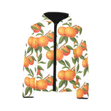 Oranges pattern background Kids' Boys' Girls' Padded Hooded Jacket