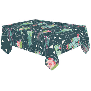Cactus glass terrarium pattern Tablecloth