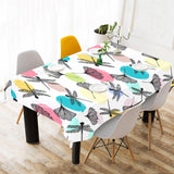 Dragonflies ginkgo leaves pattern Tablecloth