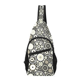 Gear Pattern Print Design 02 All Over Print Chest Bag