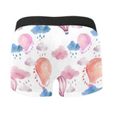Watercolor air balloon cloud pattern Men's All Over Print Boxer Briefs Men's Underwear