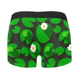 Frog waterlily pattern Men's All Over Print Boxer Briefs Men's Underwear
