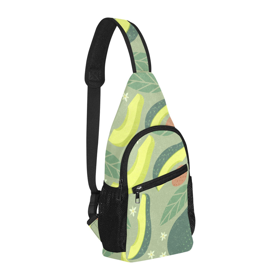 Avocado pattern All Over Print Chest Bag