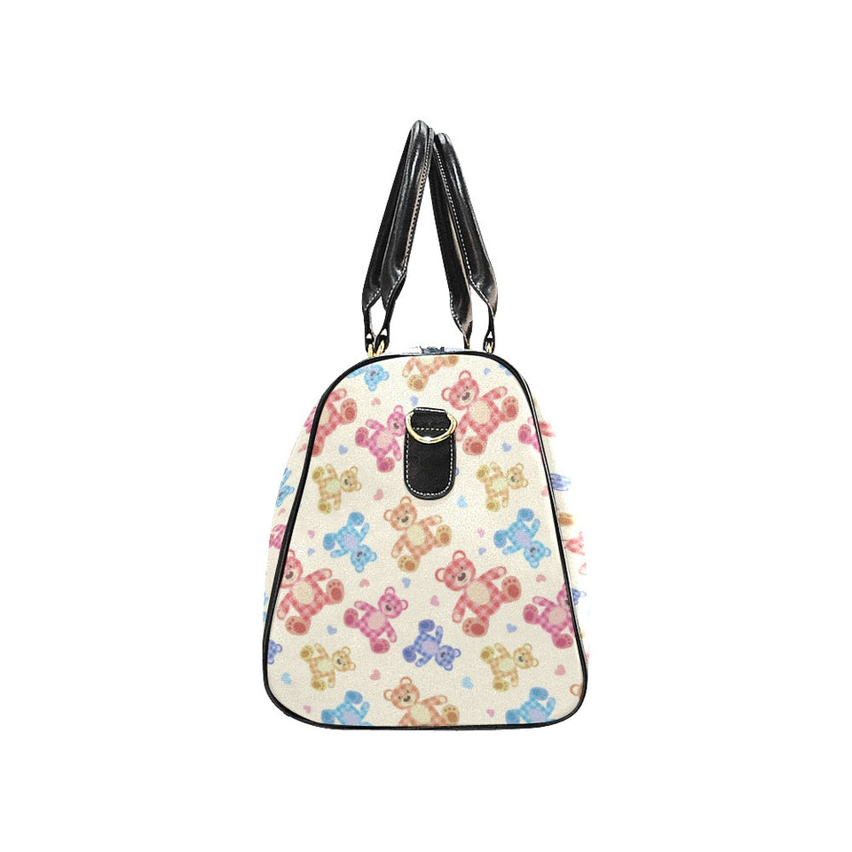 Teddy Bear Pattern Print Design 05 Travel Bag