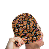 Pumpkin flowers spiderweb Halloween theme All Over Print Snapback Cap